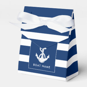 Benutzerdefinierter Bootsname Anker Schifffahrt Kü Geschenkschachtel
