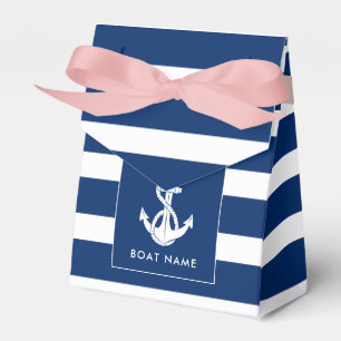 Benutzerdefinierter Bootsname Nautical Anchor Küst Geschenkschachtel