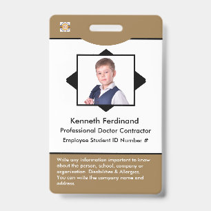 Benutzerdefinierter Büro-Barcode-Logo-ID-Karten-Id Ausweis