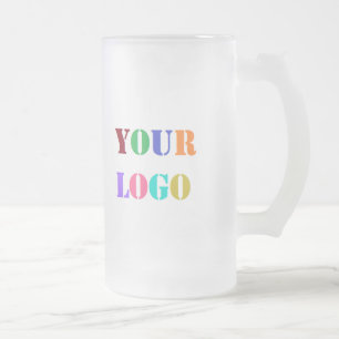 Benutzerdefinierter Business Log Werbe Glas Bierkr Mattglas Bierglas