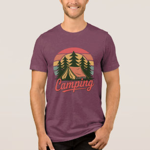 Benutzerdefinierter Camping-Name Tri-Blend Shirt