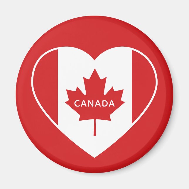 Benutzerdefinierter CANADA-Liebe-Magnet Magnet (Vorne)