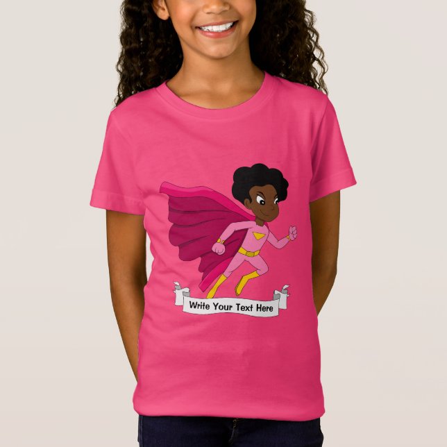 Benutzerdefinierter Cartoon mit Superhelden T-Shirt (Vorderseite)