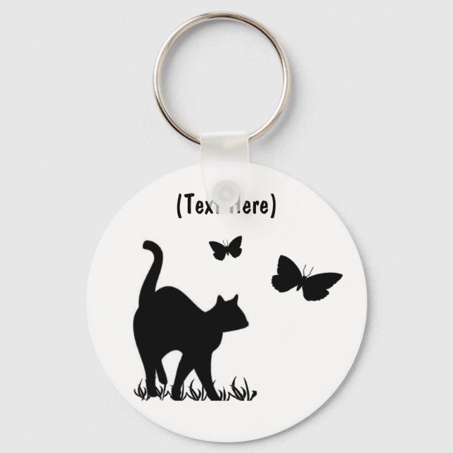 Benutzerdefinierter Cat Keycahin Schlüsselanhänger (Vorderseite)