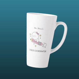 Benutzerdefinierter Chaos-Koordinator Latte-Mug Milchtasse