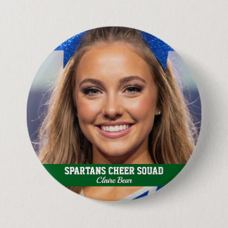 Benutzerdefinierter Cheerleader-Foto-Button Spirit Button