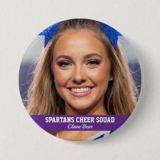 Benutzerdefinierter Cheerleader-Foto-Button Spirit Button