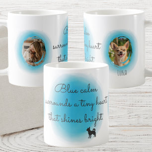 Benutzerdefinierter Chihuahua-Becher in Pastellbla Kaffeetasse