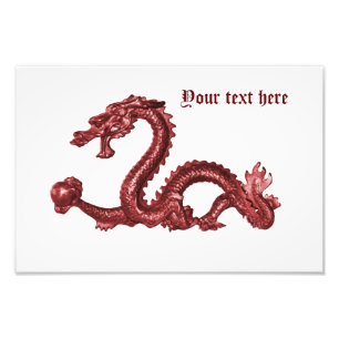Benutzerdefinierter chinesischer Drachenname Fanta Fotodruck
