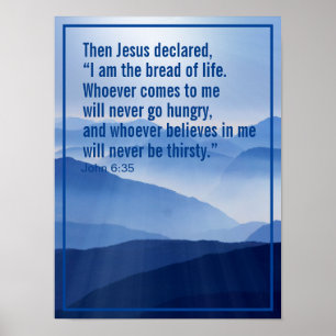 Benutzerdefinierter christlicher motivierender Bib Poster
