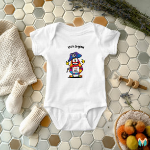 Benutzerdefinierter cooler Baby-Pirat mit Namen un Baby Strampler