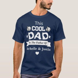 Benutzerdefinierter Cooler Vater mit dem Namen Nav T-Shirt