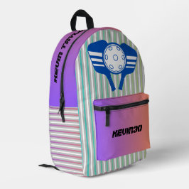 Benutzerdefinierter cooler Verlauf mit Streifen Pi Bedruckter Rucksack