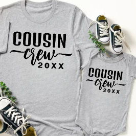 Benutzerdefinierter Cousin Crew 20XX Baby Strampler