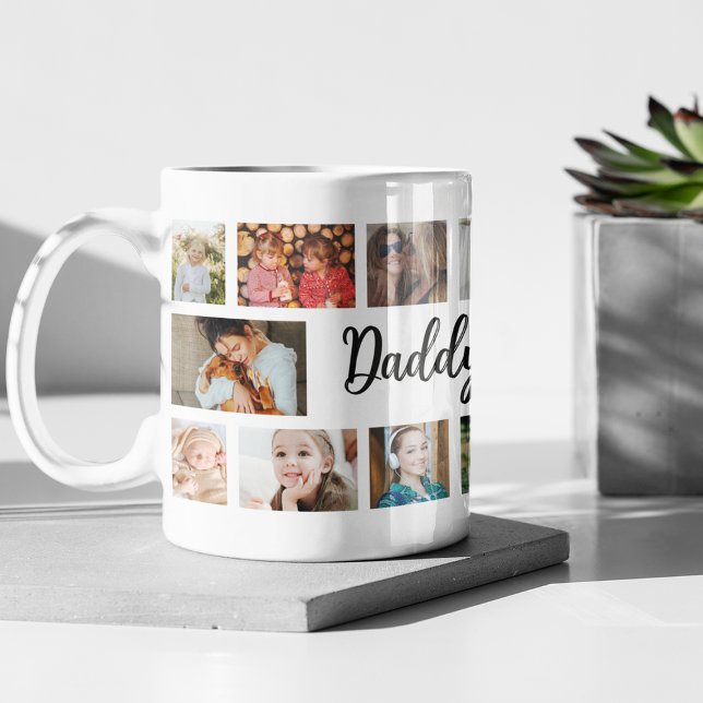 Benutzerdefinierter Daddy 18 Foto-Collage Kaffeetasse (Von Creator hochgeladen)