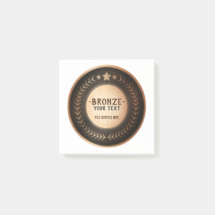 BENUTZERDEFINIERTER DRUCK DIY-MEDAILLE Bronze Cham Post-it Klebezettel