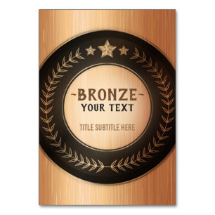 BENUTZERDEFINIERTER DRUCK DIY-MEDAILLE Bronze Cham Tischnummer