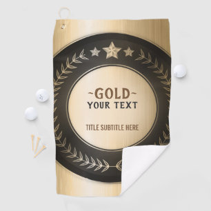 BENUTZERDEFINIERTER DRUCK DIY-MEDAILLE Gold #1 Cha Golfhandtuch