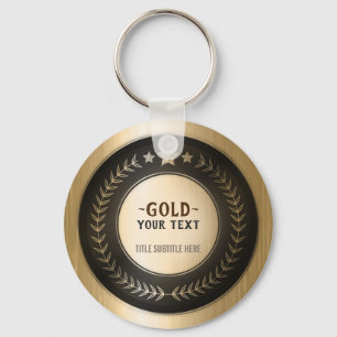 BENUTZERDEFINIERTER DRUCK DIY-MEDAILLE Gold #1 Cha Schlüsselanhänger