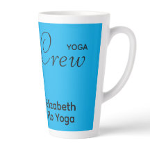Benutzerdefinierter Druck Yoga-Crew Azureblau