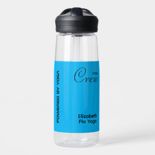 Benutzerdefinierter Druck Yoga-Crew Azureblau Trinkflasche
