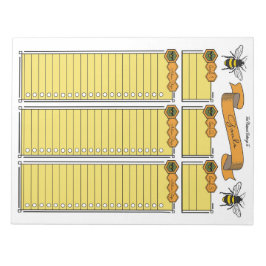 Benutzerdefinierter Editor für Queen Bee Goal Plan Notizblock