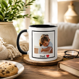Benutzerdefinierter Einfacher Foto-Vater-Becher Tasse