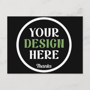 benutzerdefinierter, einzigartiger, eleganter und  postkarte