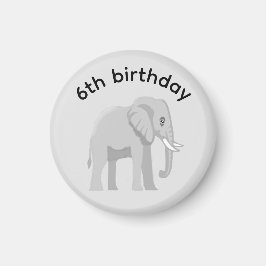 Benutzerdefinierter Elefant Frohe Geburtstag Party Magnet