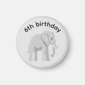 Benutzerdefinierter Elefant Frohe Geburtstag Party Magnet