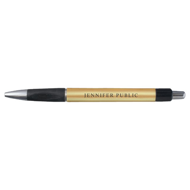 Benutzerdefinierter eleganter Name der Goldschau-V Kugelschreiber (Vorderseite)