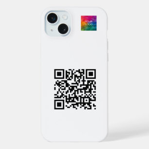 Benutzerdefinierter Eleganter QR-Code Hochladen vo iPhone 15 Plus Hülle