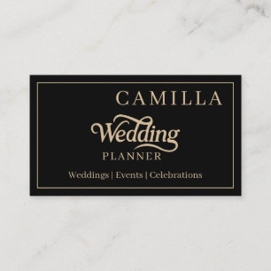 Benutzerdefinierter eleganter Skript-Hochzeitsplan Visitenkarte