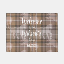 Benutzerdefinierter equestrischer Tartan-Familien-