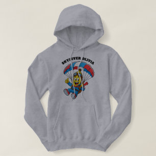 Benutzerdefinierter Fallschirmspringer-Name Lustig Hoodie