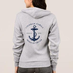 Benutzerdefinierter Familien-Kreuzfahrt-Boot-Anker Hoodie
