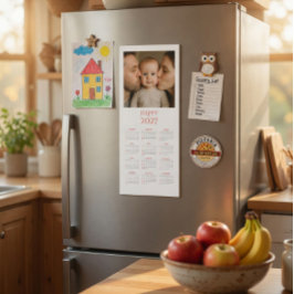 Benutzerdefinierter Familienfoto-Magnetkalender 20 Magnetkarte