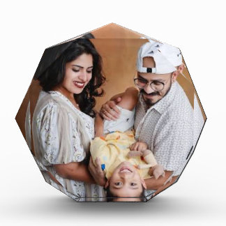 Benutzerdefinierter Familienfoto-Oktagon-Acrylfoto Fotoblock