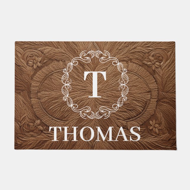 Benutzerdefinierter Familienname Benutzerdefiniert Fußmatte (Vorderseite)