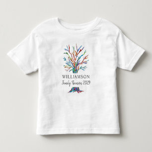Benutzerdefinierter Familienname Familienstammbaum Kleinkind T-shirt