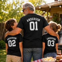 Benutzerdefinierter Familienname Kids Pop Team Jer