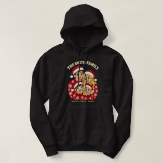 Benutzerdefinierter Familienname Weihnachts-Hoodie Hoodie