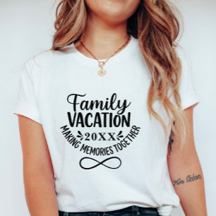Benutzerdefinierter Familienurlaub mit Unendlichke T-Shirt