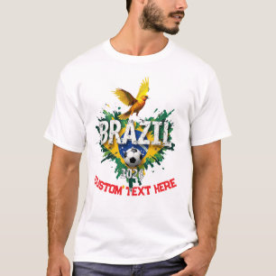 Benutzerdefinierter Fan des brasilianischen Nation T-Shirt