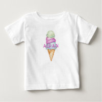 Benutzerdefinierter farbenfroher bemalter Eiscreme