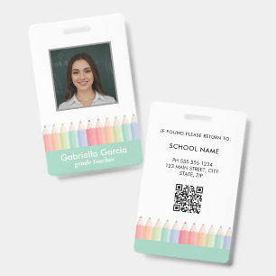 Benutzerdefinierter farbenfroher QR-Code Ausweis f
