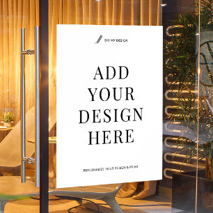 Benutzerdefinierter Fensteraufkleber Druck 18x24" 