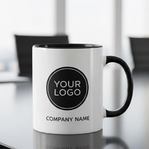 Benutzerdefinierter Firmenlogo-Mug   Minimalistisc Tasse