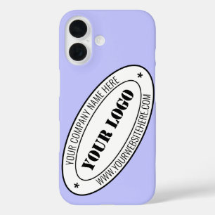 Benutzerdefinierter Firmenlogo-Text Branded iPhone 16 Hülle