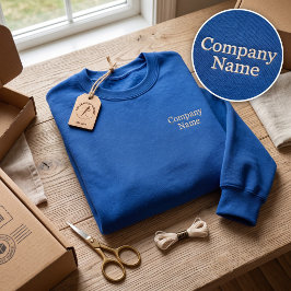 Benutzerdefinierter Firmenname bestickt  Besticktes Sweatshirt